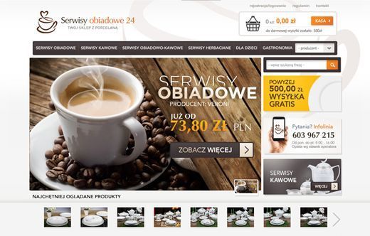 Serwisy obiadowe 24