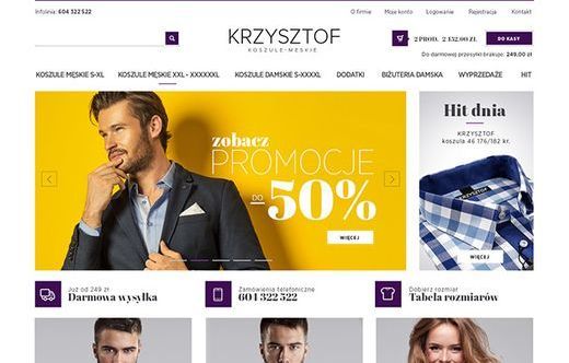 Koszule męskie KRZYSZTOF